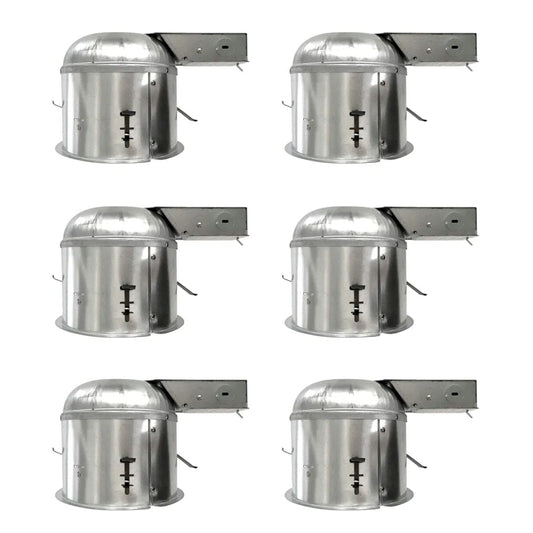 Recessed Can 6 inch Air-Tight IC Shallow Remodel Recessed Lighting Housing Cans (Pack of 6) 608RA-6PK Image