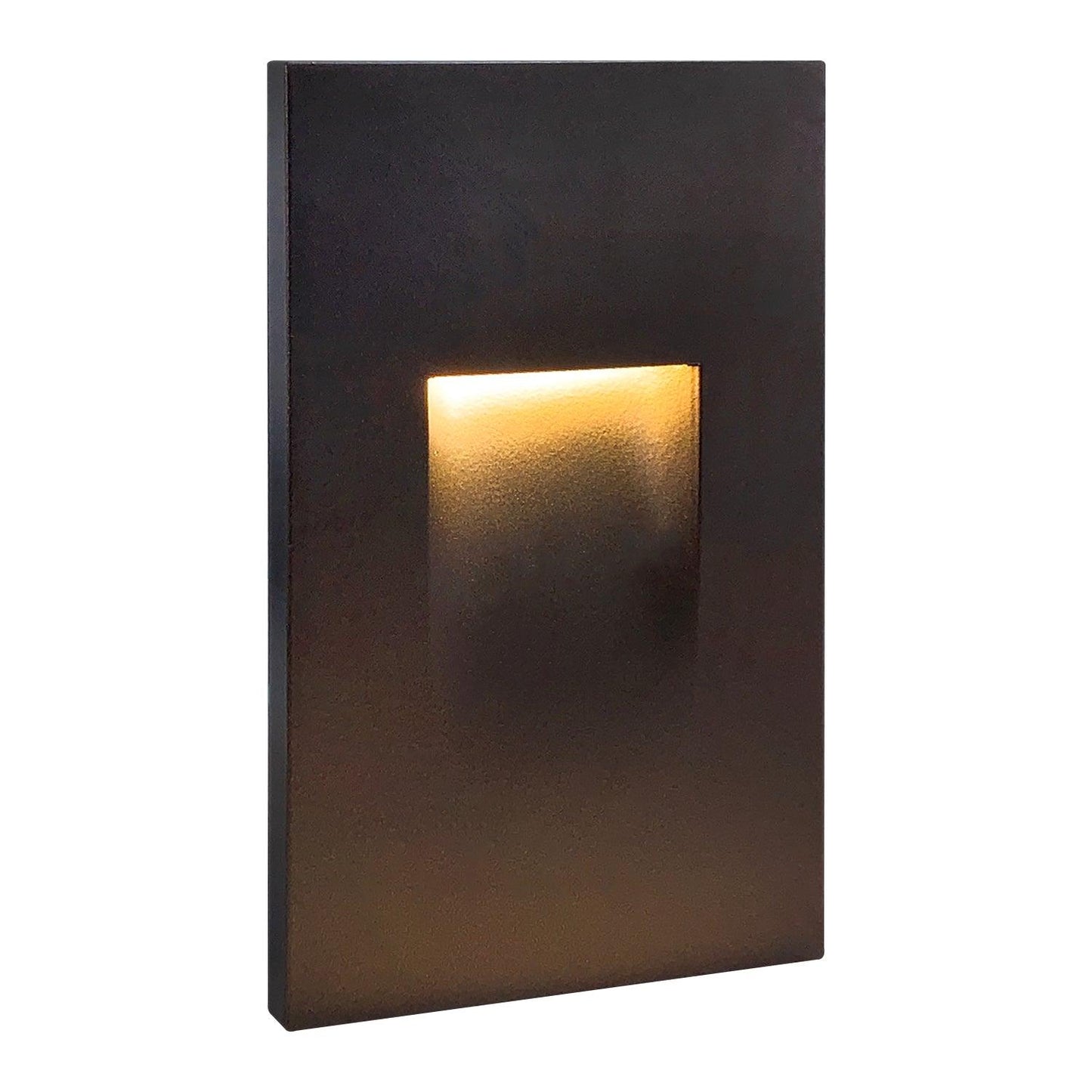 Step light Dark Bronze STA06 3.5W Rectangular Waterproof Vertical LED Step Light Wall Lighting Fixture STA06BL Image