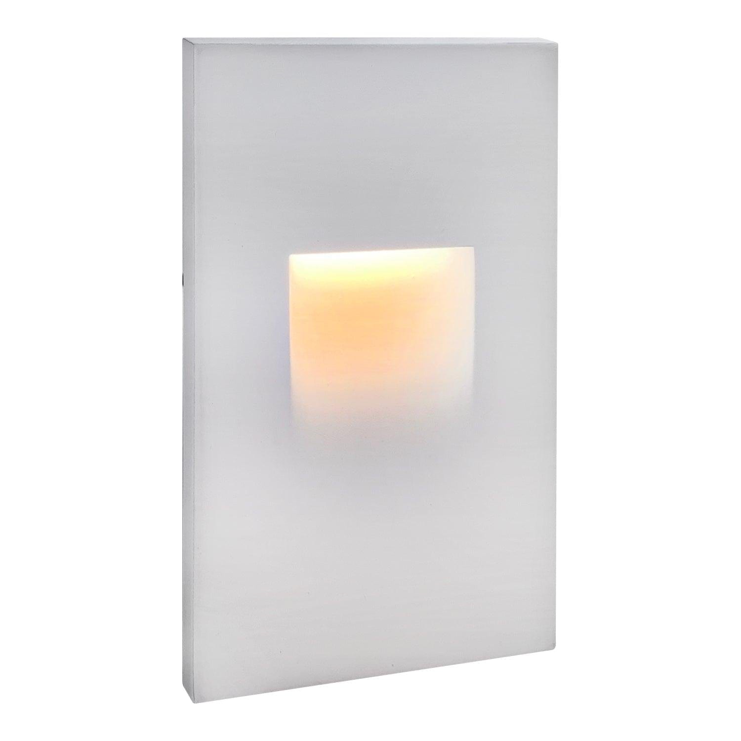 Step light White STA06 3.5W Rectangular Waterproof Vertical LED Step Light Wall Lighting Fixture STA06WH Image