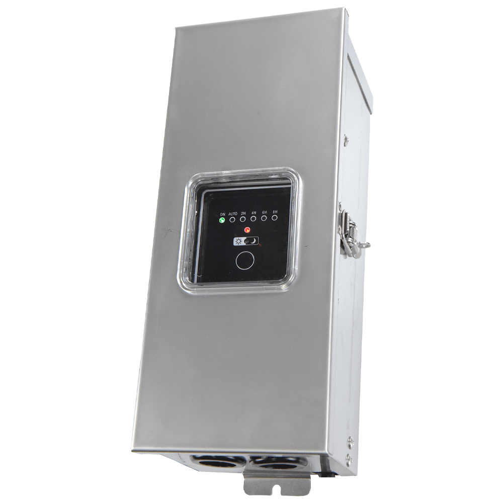 STS300 Low Voltage Landscape Lighting Digital Transformer 90 Degree