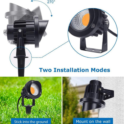 7W Low Voltage LED Directional Outdoor Landscape Spotlight Narrow Beam Image