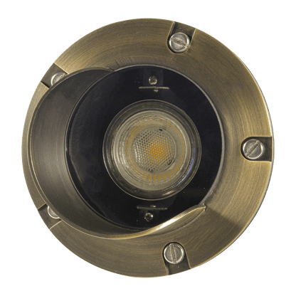 Underground Light UNB03 Cast Brass Low Voltage Shielded LED In-ground Light IP65 Waterproof Image