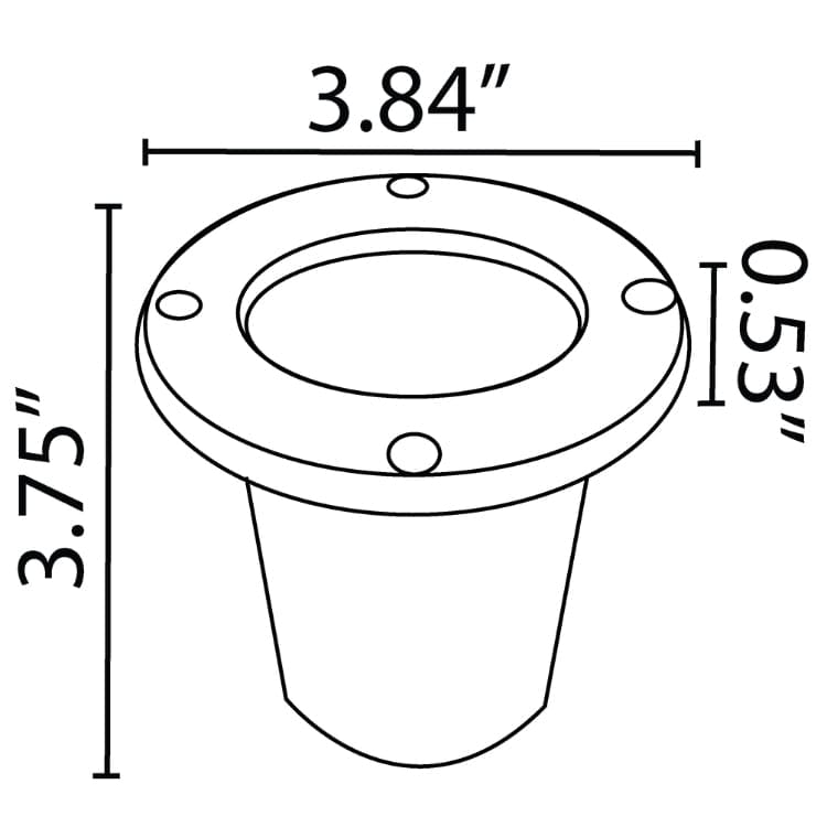 Well Light Fiber Glass Low Voltage Round LED In-ground Well Light Image